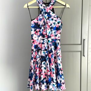 EXPRESS Halter Fit and Flare Dress